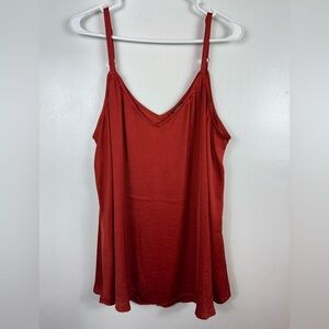 Torrid Satin Cami Blouse Dark Orange Size 2 2XL Casual Career Office‎ Summer